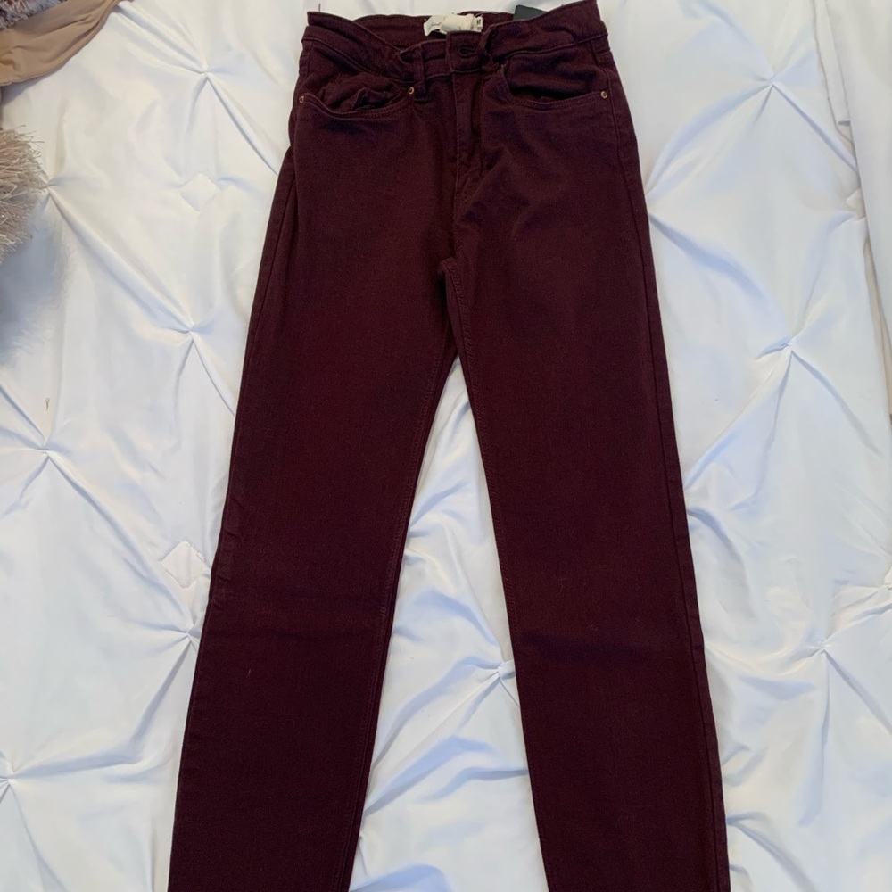 Burgundy pants